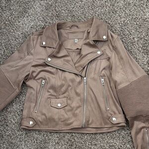 Blank NYC Tan Suede Jacket